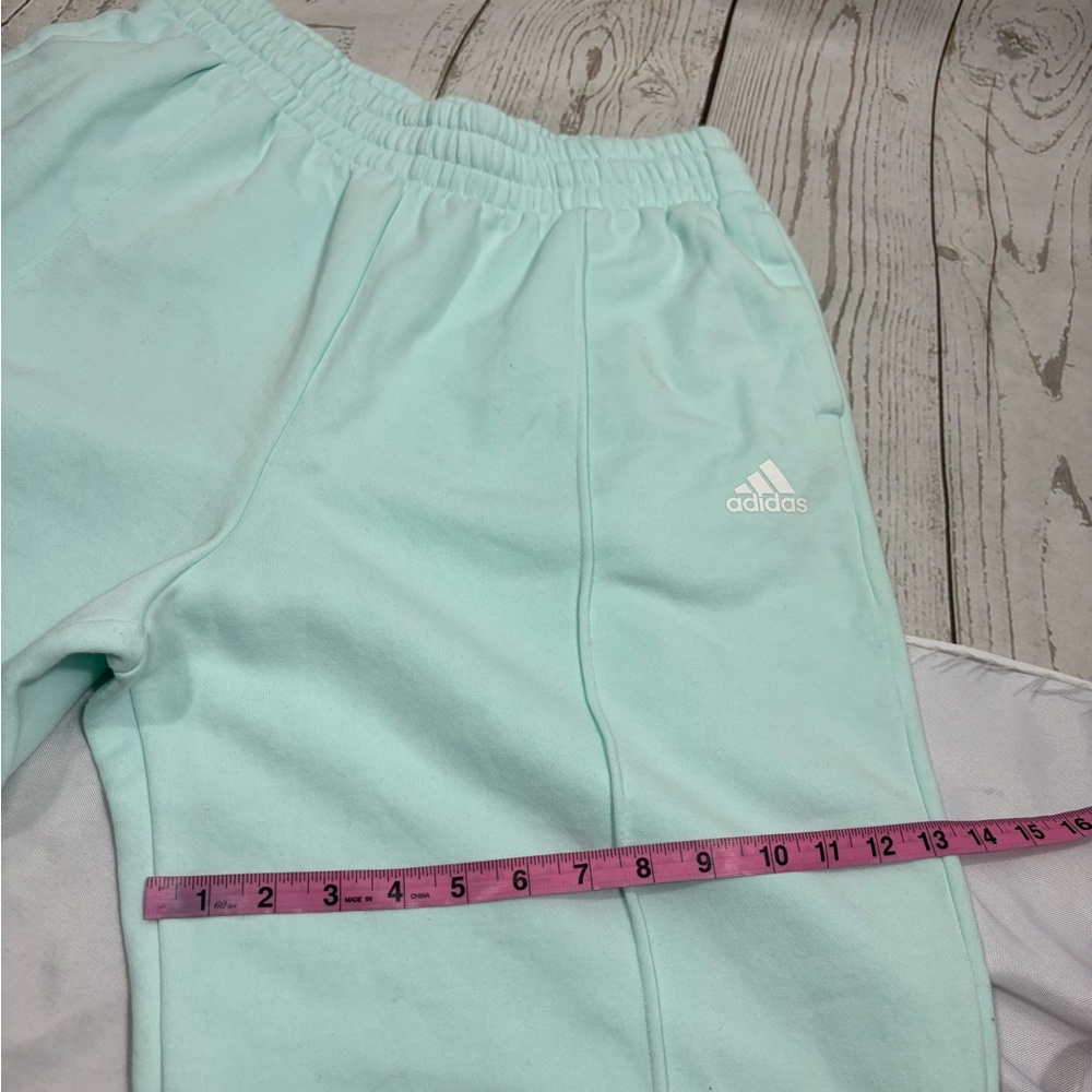 Women's Adidas Essential Studio Fleece Pants Joggers Relaxed Fit - Picture 12 of 12